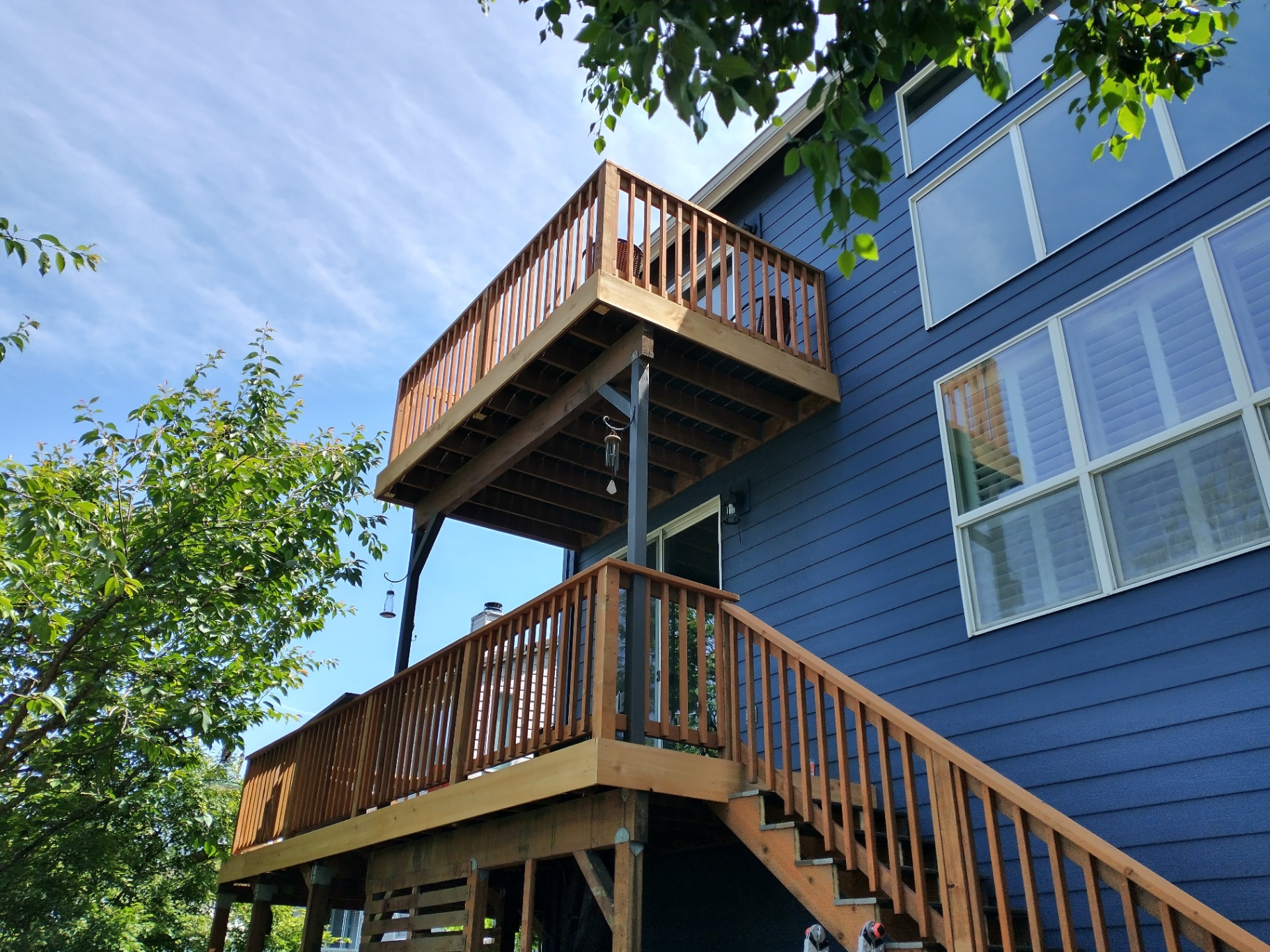 Two-Story Cedar Deck